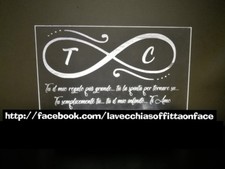 Lampada personalizzata ANNIVERSARIO amore mani amanti led lamp INNAMORATI 💖