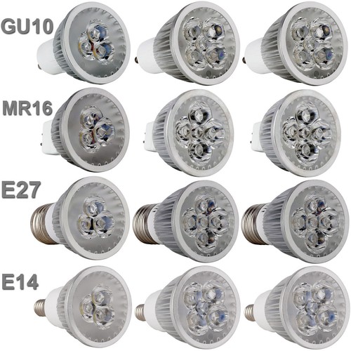 Regolabile mr16 gu10 - e27, e14