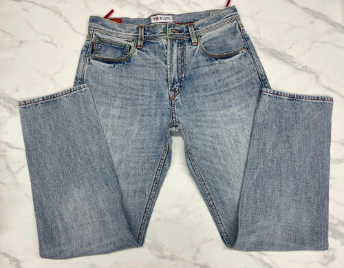 Jeans uomo blu denim - 5, km