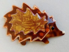 "Lea Stein" Hedgehog brooch in