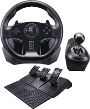 - Volante da corsa Gs850-X con cambio manuale, 3 pedali, paddle per Xbox Series 