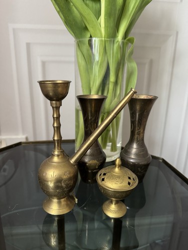 Vintage set brass - of,
