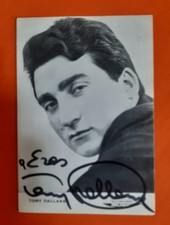 Tony Dallara cartolina promozionale autografa con dedica 1961 Hi-Fi Records