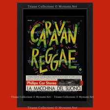 Anni '80  * Pubblicità Originale "Philips, Car Stereo, Caravan Reggae" Cornice