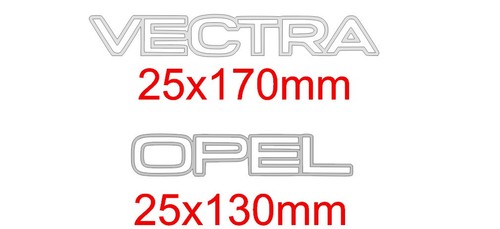 Sticker opel vectra - sticker,