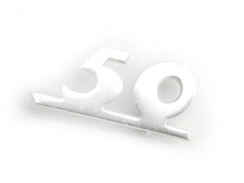 Targhetta scritta fregio "50"
