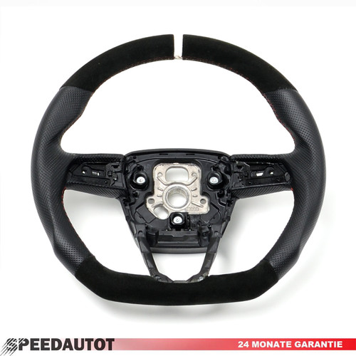 Volante appiattito cuoio - volante, in