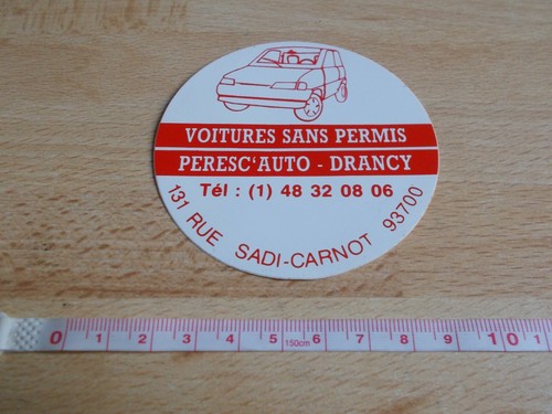 Adesivo auto senza patente - senza,