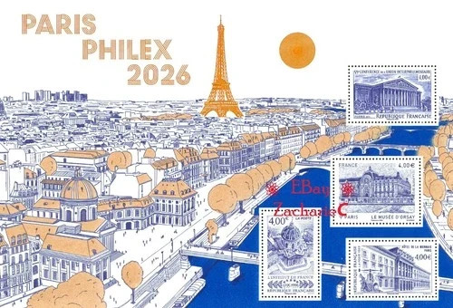 France bloc doré paris philex - bloc,