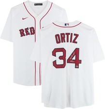 David Ortiz Boston Red Sox Signed White Nike Replica Jersey with "HOF 22" Insc