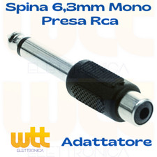 Adattatore rca jack 6.3 mono