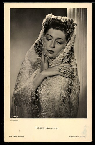 Cartolina attrice rosita - attrice,