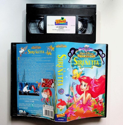 Sirenetta vhs walt disney - vhs,