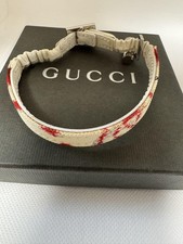 Gucci collare bianco rosso