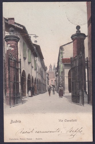 Cartolina budrio via - cartolina,