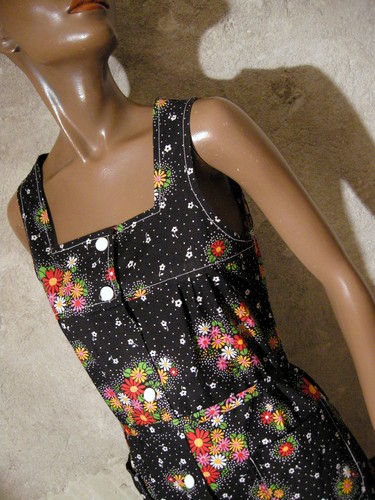Chic vintage abito cotone - chic,