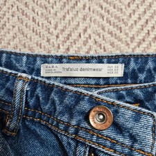 Zara Drawing Print Denim Jeans