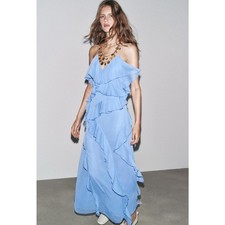 Zara ruffle midi dress ZW