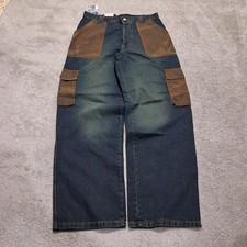 Jeans Baggy Man Patchwork Wide