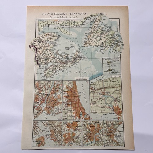 Mappa storica nuova - mappa, scozia
