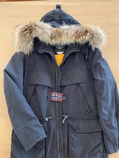 Cappotto invernale uomo Napapijri con fodera in pelliccia con cappuccio 