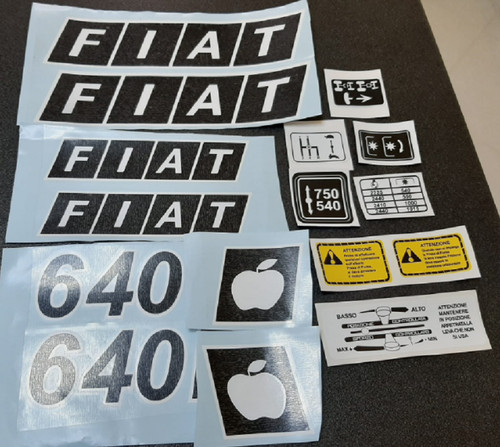 Kit adesivi decalcomanie fiat - kit,