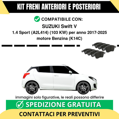 Pastiglie freno ant post - freno,
