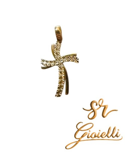 Ciondolo croce stilizzata oro - stilizzata,