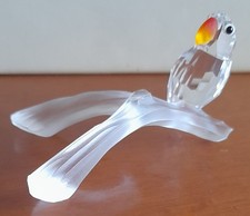 Pappagallo pappagallino su ramo Swarovski Austria originale  Vintage