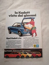PUBBLICITA' CARTACEA ORIGINALE - ADVERTISING AUTO "OPEL KADETT CITY" del 1977