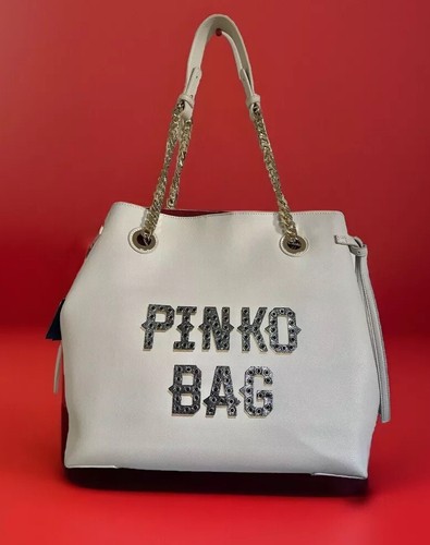 Borsa mano pinko bianca e - bianca,