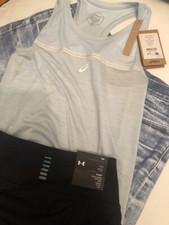 Completo Canotta Asics e leggings Under Armour 