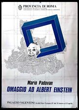 1980ca * Manifesto, Poster Arte "Omaggio ad Albert Einstein - Mario Padovan" Ita