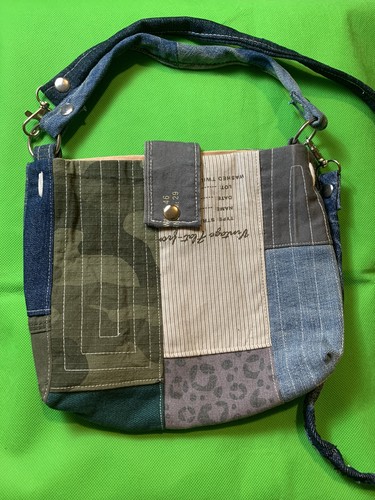 Borsa tracolla denim blu - tracolla,