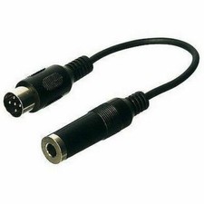 ADATTATORE CUFFIA DIN 5 PIN A JACK 5 PIN 6,3mm GRUNDIG PHILIPS B&O ECC.
