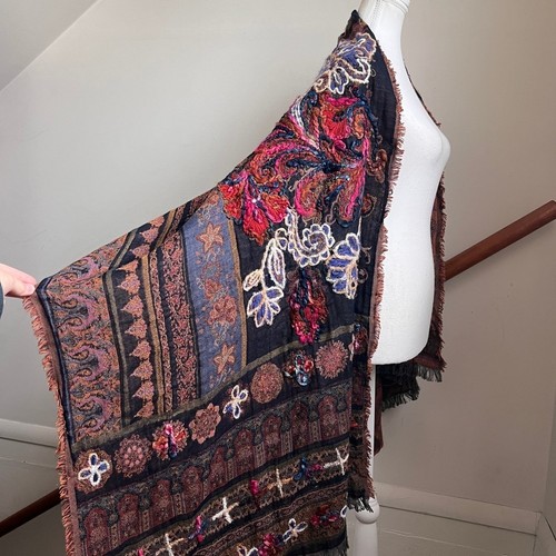 Sciarpa arazzo floreale boho