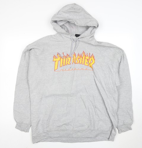 Thrasher maglione uomo grigio - thrasher,