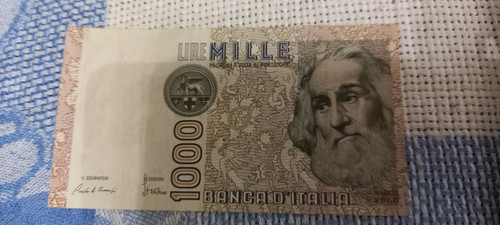 Banconota rara 1000 mille - banconota, lire