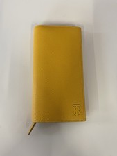 Portafoglio Burberry pelle granulosa TB Continental giallo 