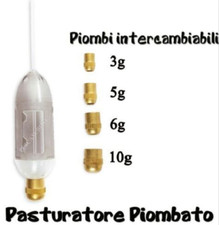 Pasturatore Scorrevole con Pesi Intercambiabili da Pesca Ledgering Recupero TPS