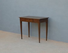 Tavolino scrittoio filettato in legno di noce con cassetto frontale, metà '800!