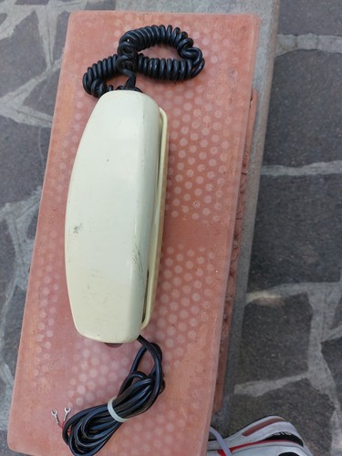 Telefono rotella bianco - telefono, a
