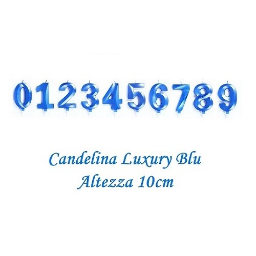 Candeline blu luxury candela - blu,