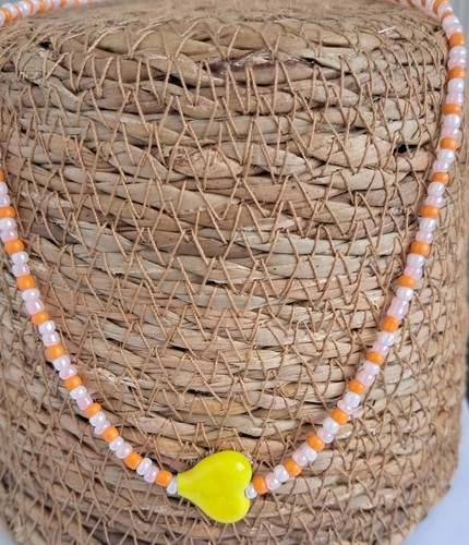 Collana handmade con - cuore, in