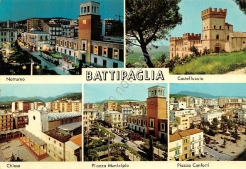 Cartolina battipaglia vedute - battipaglia,