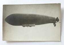 CARTOLINA ANNI 20 CON FOTO DI DIRIGIBILE SCRITTA DA MILITARE MA NON VIAGGIATA