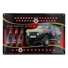 Targa in latta birra Porter