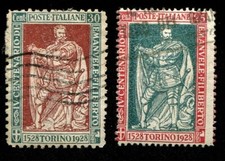 Y03 - Emanuele Filiberto 1928 - 2v 25 e 30c - usati come da foto -