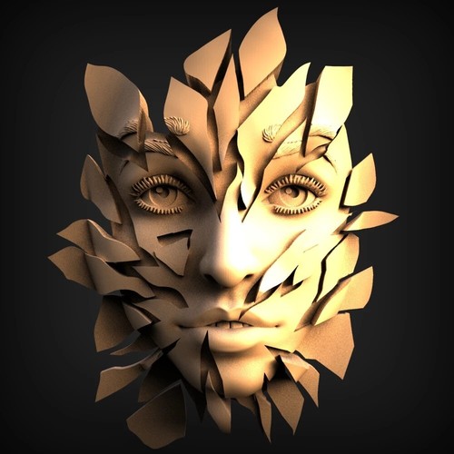 Volto donna modello - di,