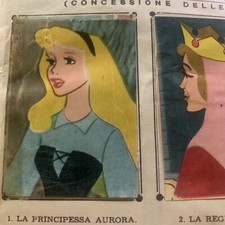 FIGURINA  N. 1 LA BELLA ADDORMENTATA  ED. LAMPO 1960 OTTIMA  Da Recupero